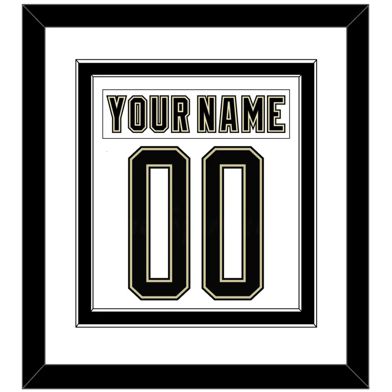 Pittsburgh Nameplate & Number (Back) Combined - 2014 Stadium Series White - Double Mat 2