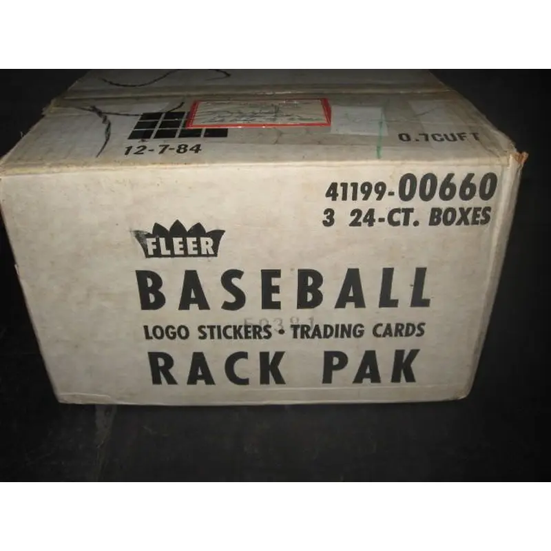 1985 Fleer Baseball Rack Pack Case (3 Box) (00660)
