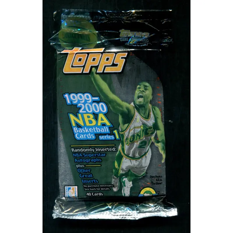 1999/00 Topps Basketball Unopened Series 1 Jumbo Pack (HTA) (40)