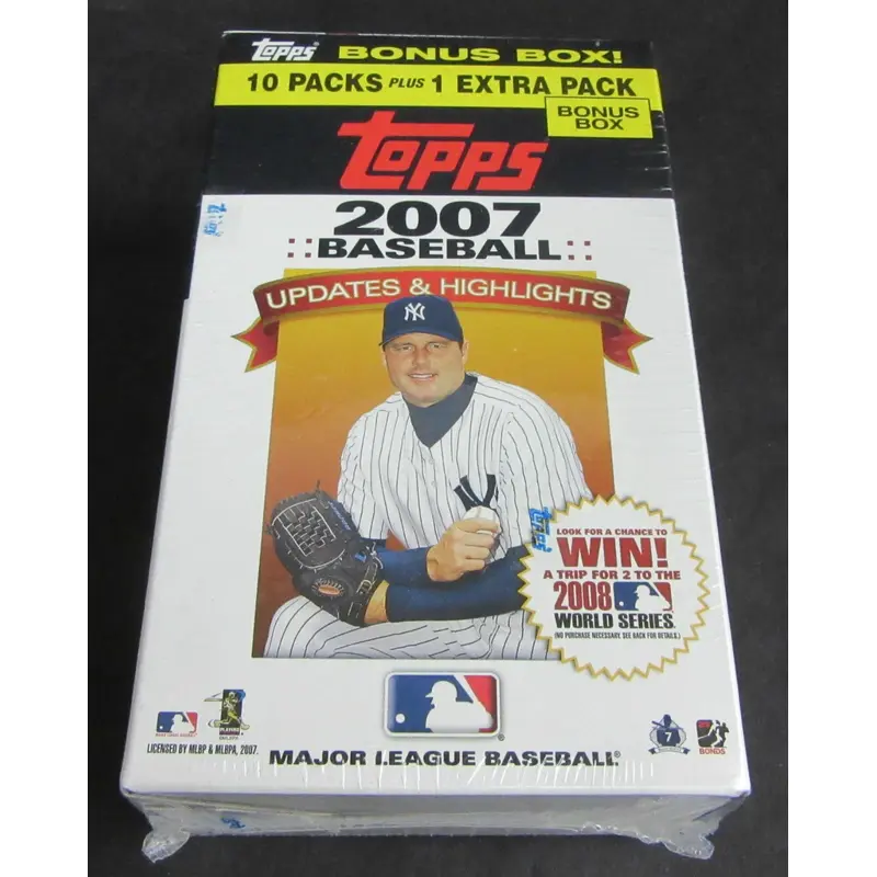 2007 Topps Baseball Updates & Highlights Blaster Box (11/6)