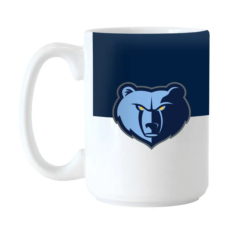Memphis Grizzlies Color Block 15 oz Sublimated Mug
