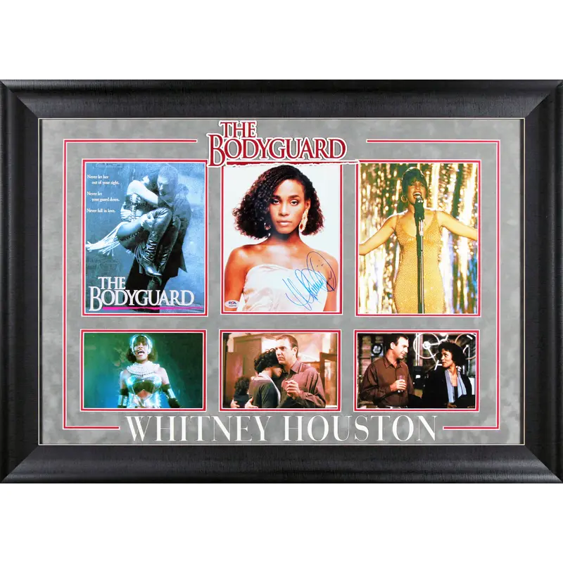 Whitney Houston The Bodyguard Authentic Signed 8x10 Framed Photo PSA #AQ08153