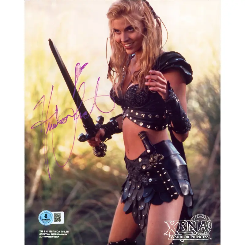 Hudson Leick Xena Warrior Princess Authentic Signed 8x10 Photo BAS #BS29196