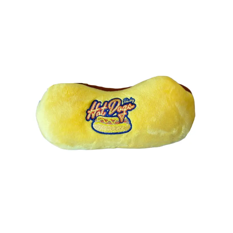 Mascot Factory Reading Hot Dog Plush