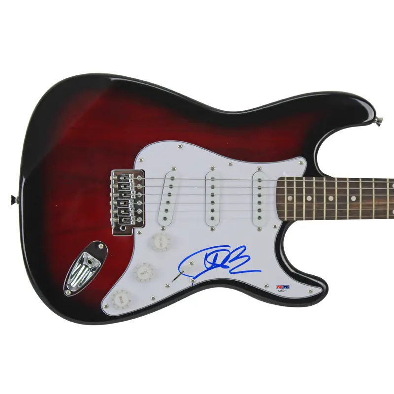 Vanilla Ice Authentic Signed Red Starburst Electric Guitar PSA/DNA #AA82214