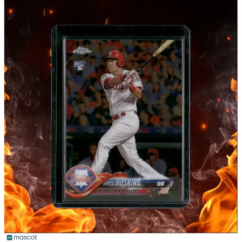 2018 Topps Chrome Rhys Hoskins Rookie #70
