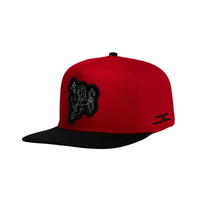 JC HATS RED MONOPOLY MAN SNAPBACK JC JUMP 1286 RED