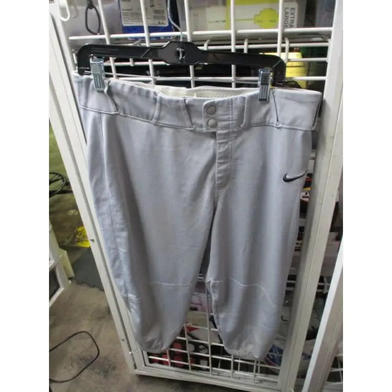 Used Nike Grey Knicker Bottom Pants Adult Size Large