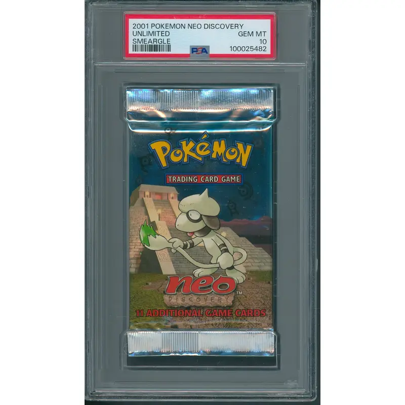 2001 Pokemon Neo Discovery Unlimited Pack PSA 10 Smeargle *5482
