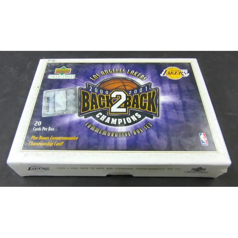 2001 Upper Deck Basketball Los Angeles Lakers Back 2 Back Factory Set