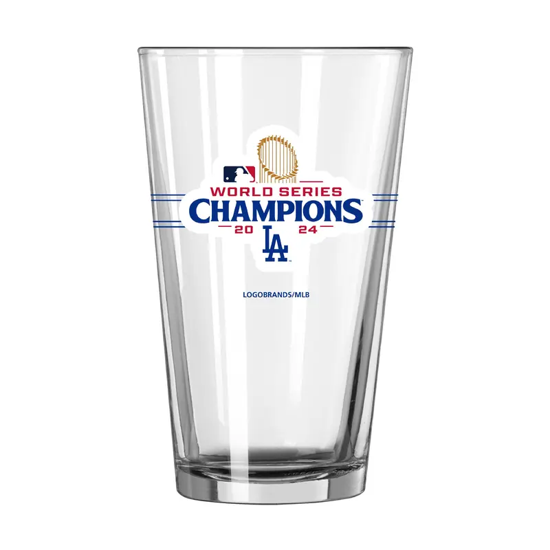 LA Dodgers 2024 World Series Champs 16oz Pint Glass