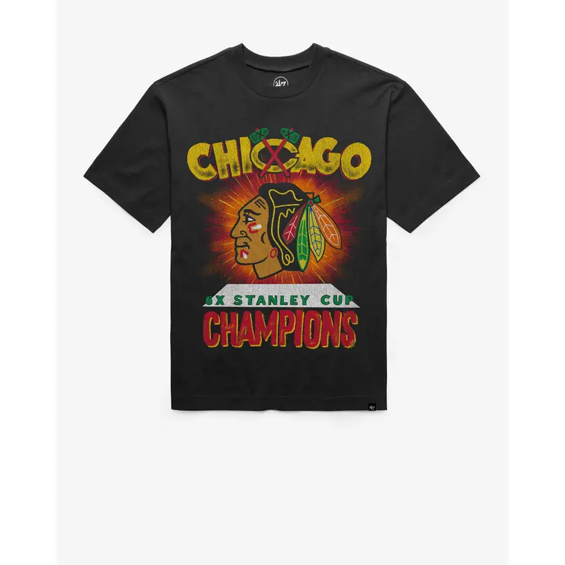 CHICAGO BLACKHAWKS VINTAGE STANLEY SIGMA '47 FOUNDATION TEE