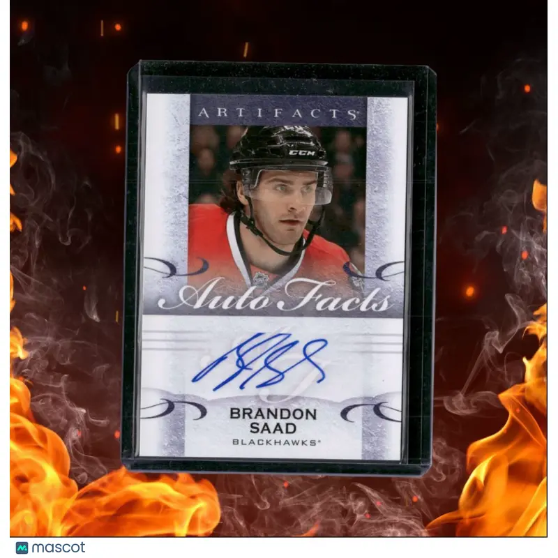 2014-15 Upper Deck Artifacts Brandon Saad Autofacts (A) Auto #A-SA