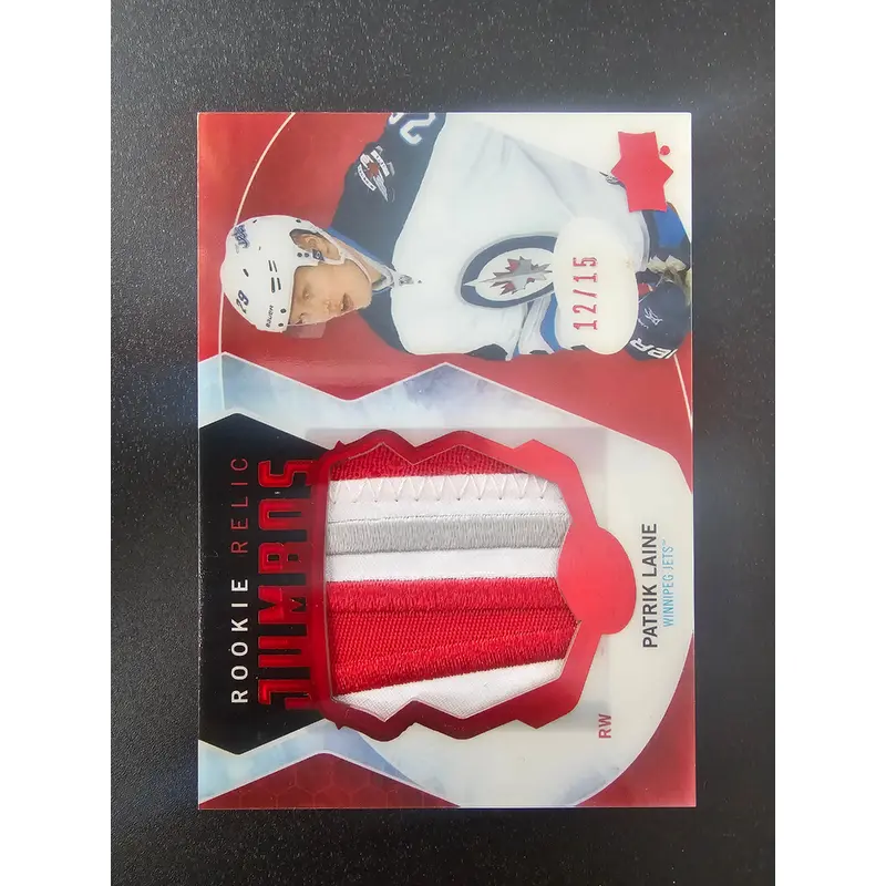 2016-17 Upper Deck Ice - Rookie Relic Jumbos Red - Patrik Laine #RRJ-PL /15 RY