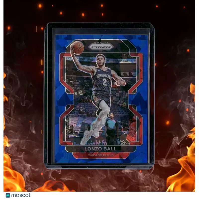 2021-22 Panini Prizm Lonzo Ball Blue Ice 091/125 #69