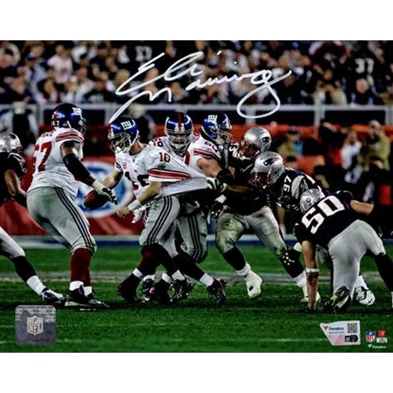 Eli Manning Autographed New York Giants (SB XLII Great Escape) 8x10 Photo - Fanatics