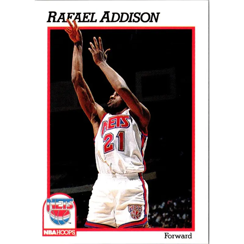 1991 Hoops Rafael Addison #398 Rookie