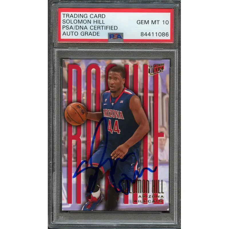 2013-14 Fleer Retro #206 Solomon Hill Signed Card AUTO Grade 10 PSA Slabbed