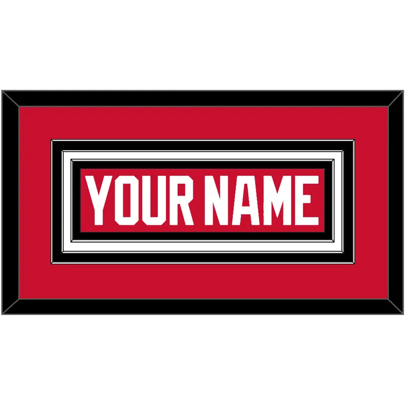 Chicago Nameplate - Home Red (2007-2017) - Triple Mat 2