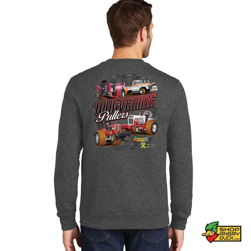 Wolverine Pullers 2024 Red Crewneck Sweatshirt