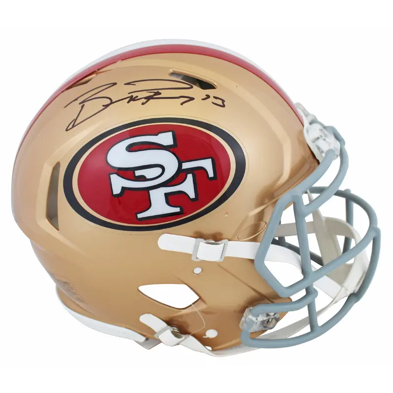 49ers Brock Purdy Authentic Signed Riddell Full Size Speed Proline Helmet BAS