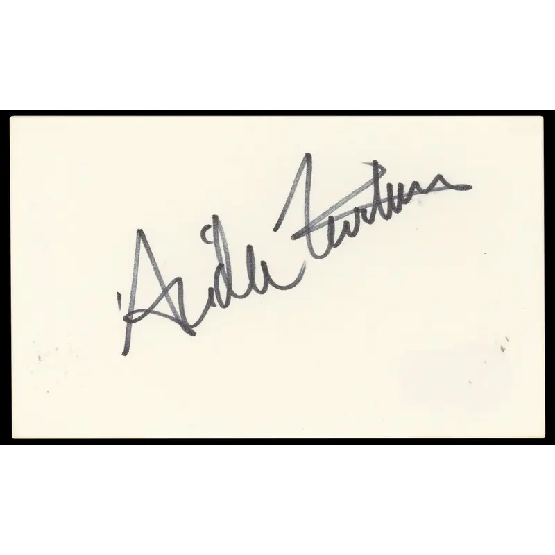 Aida Turturro The Sopranos Authentic Signed 3x5 Index Card BAS #BN33297