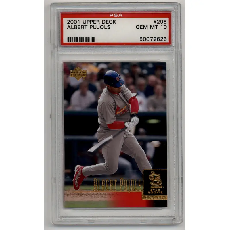 Albert Pujols 2001 Upper Deck Rookie #295 PSA 10 Gem Mint