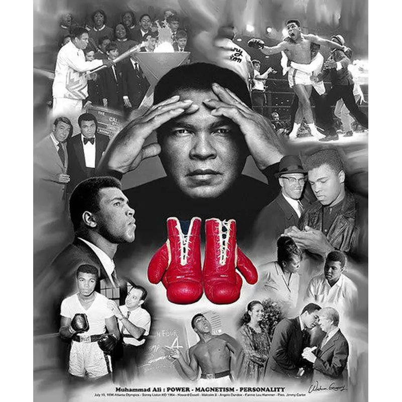Muhammad Ali "Power, Magnetism, Personality" Boxing Poster Print - Wishum Gregory