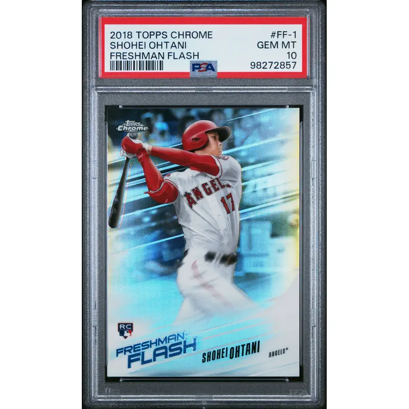 Shohei Ohtani 2018 Topps Chrome Freshman Flash PSA 10 Gem Mint 2857