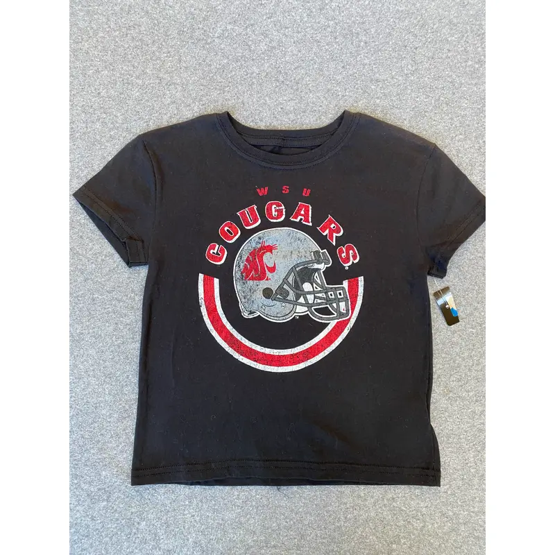 Youth Black WSU Football T-Shirt