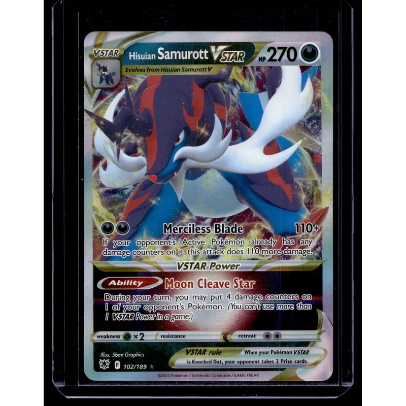 2022 Pokemon - Sword & Shield - Astral Radiance - Hisuian Samurott VSTAR #102
