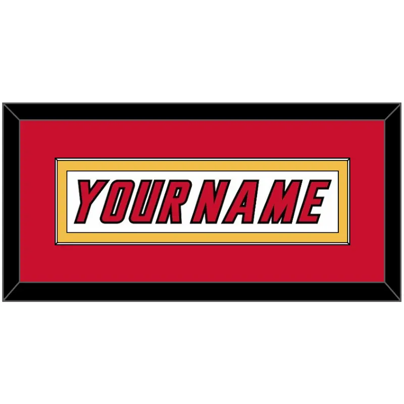 Calgary Nameplate - Home White (1995-2000) - Single Mat 3