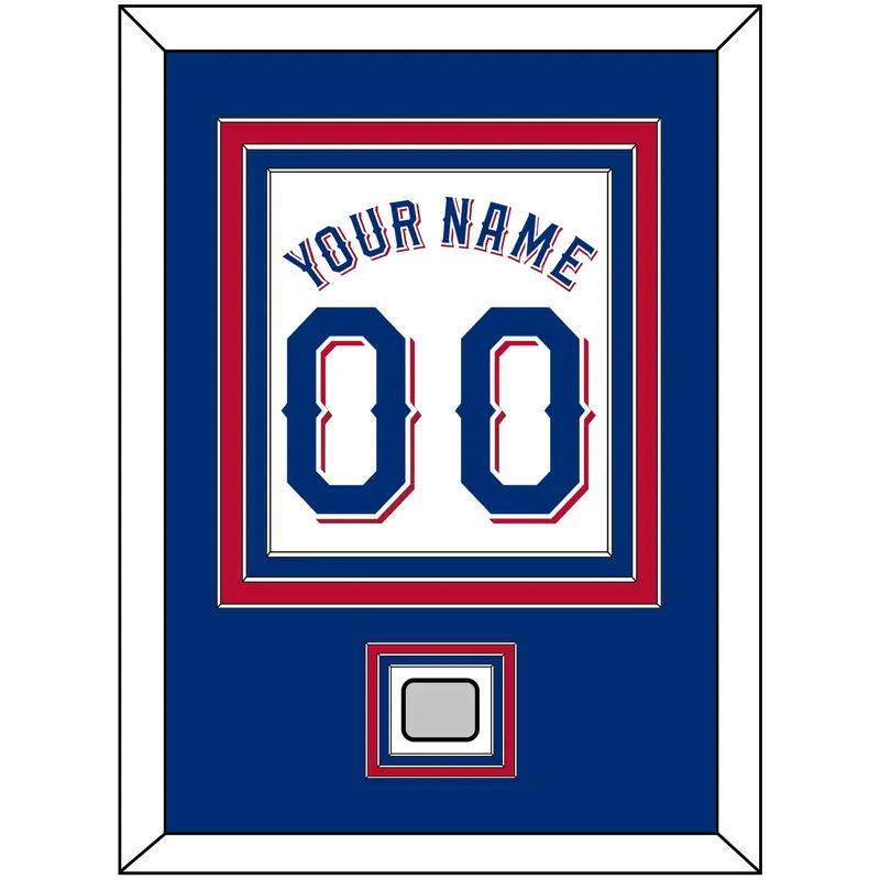 Texas Name & Number With World Series Jersey Patch - Home White (2020-2023) - Triple Mat 2