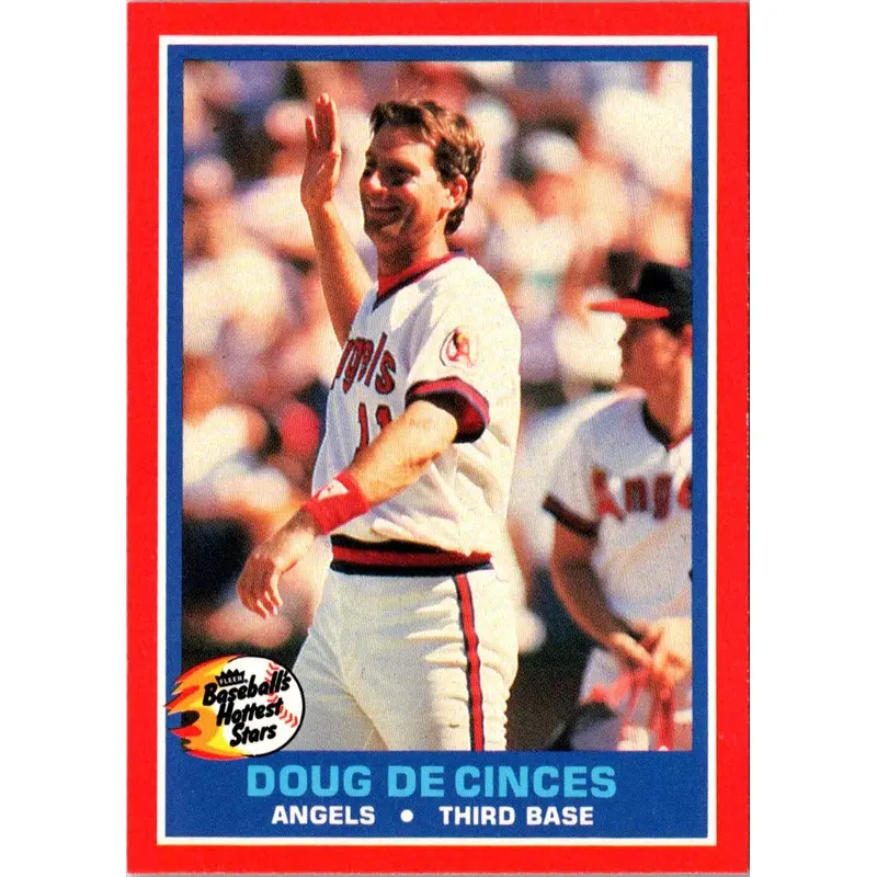 1987 Fleer Hottest Stars Doug DeCinces #14