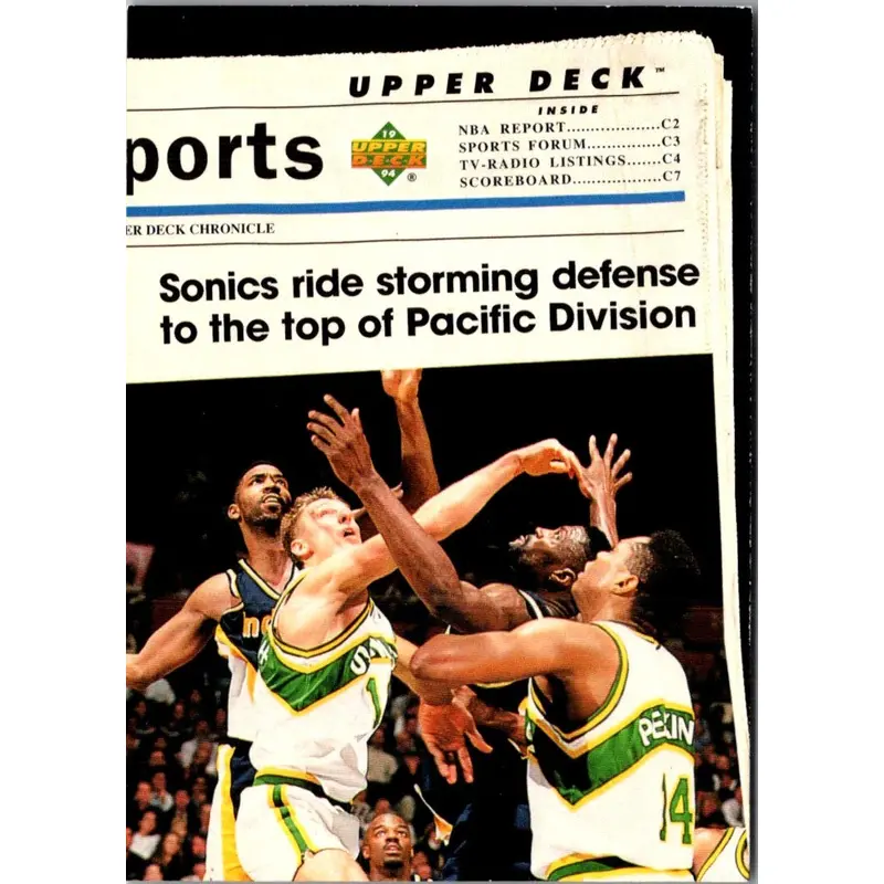 1993 Upper Deck Special Edition Electric Court Sonics Team #223