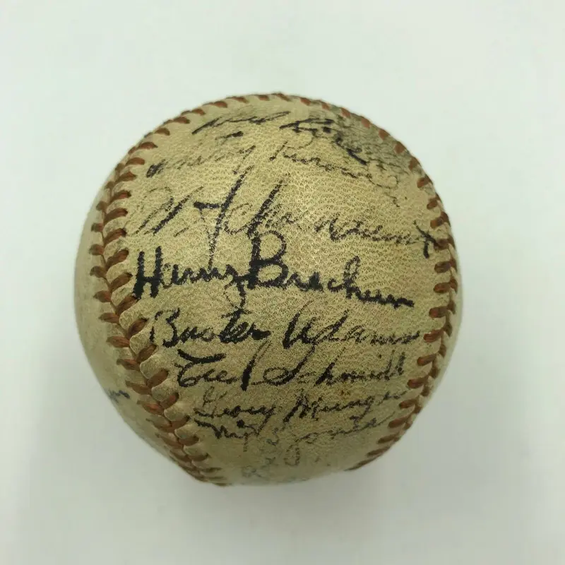 1946 St. Louis Cardinals World Series Champs Team Signed Baseball PSA DNA COA