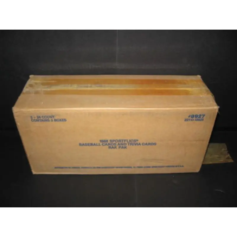 1988 Sportflics Baseball Rack Pack Case (3 Box)