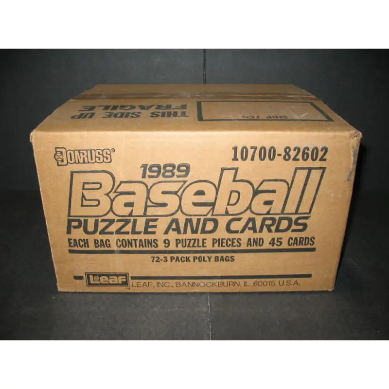 1989 Donruss Baseball Unopened Rack Pack Case (NFS)