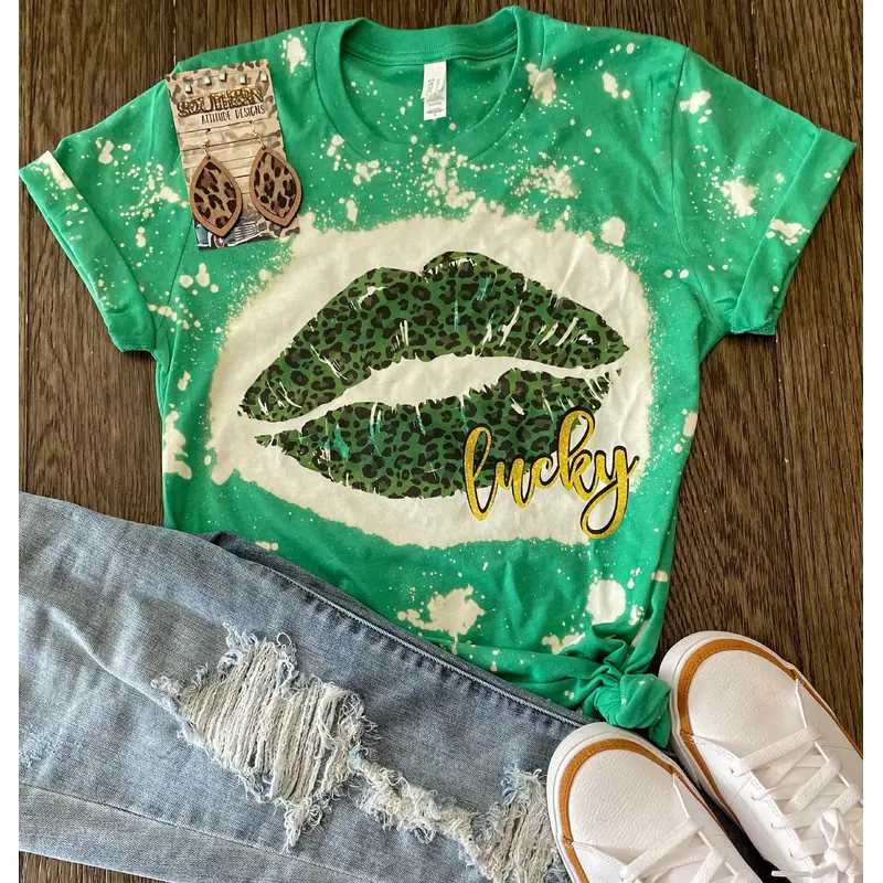 Bleached Leopard Lucky Lips