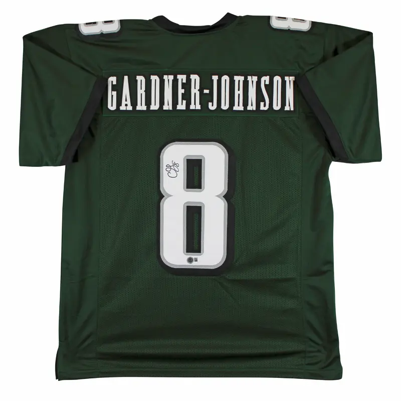 C.J. Gardner-Johnson Authentic Signed Green Pro Style Jersey BAS Witnessed