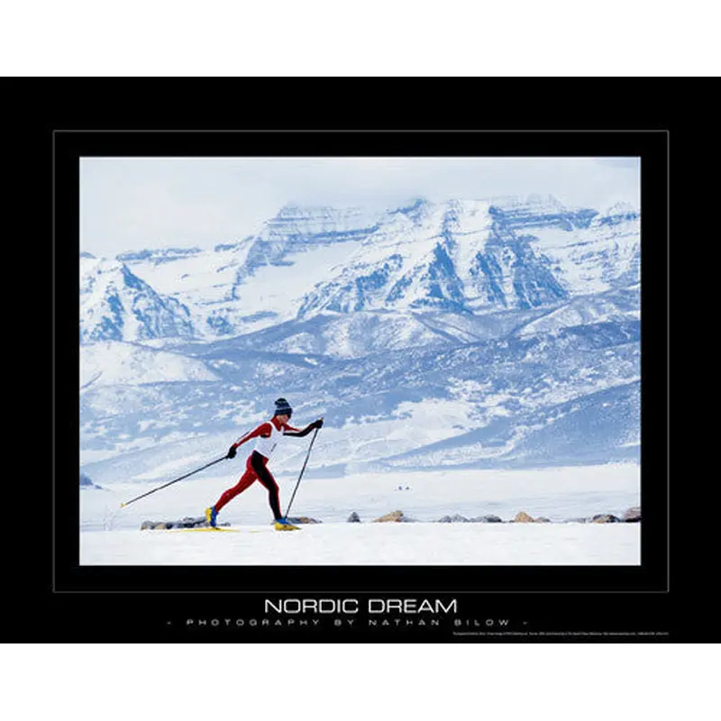 Cross Country Skiing "Nordic Dream" Motivational Poster Print - PSA Publishing
