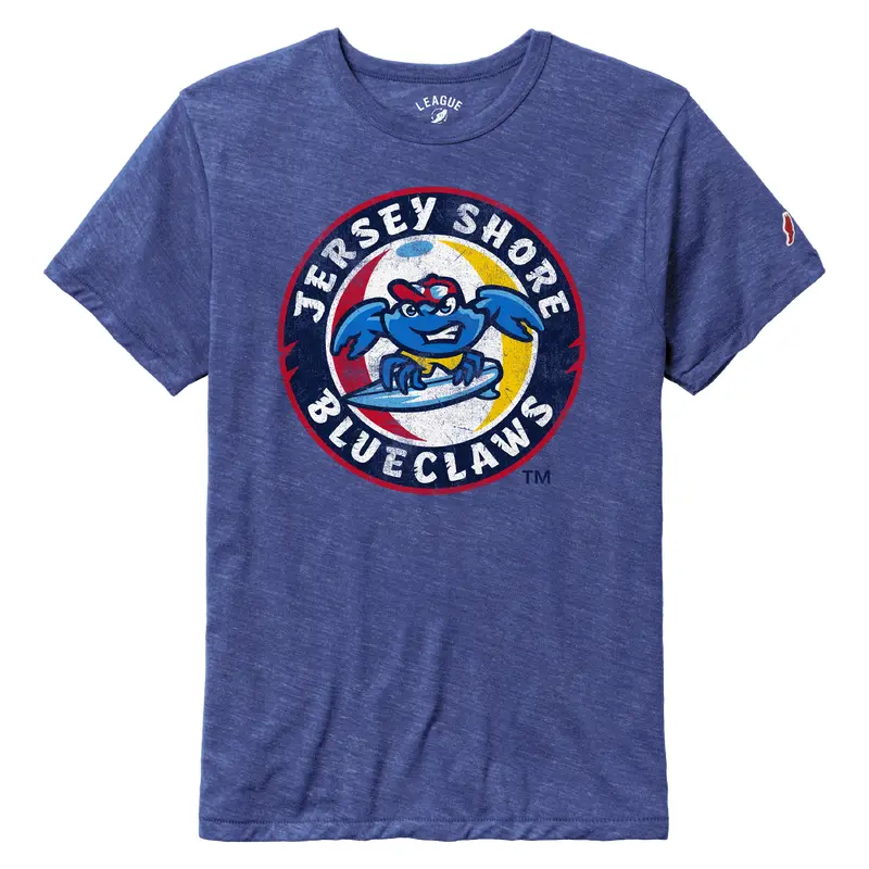 Jersey Shore BlueClaws Primary Logo Royal Blue T-Shirt