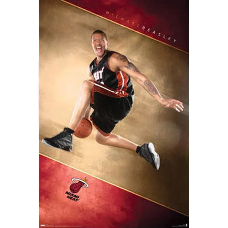 Michael Beasley "Launch" Miami Heat Poster - Costacos 2008
