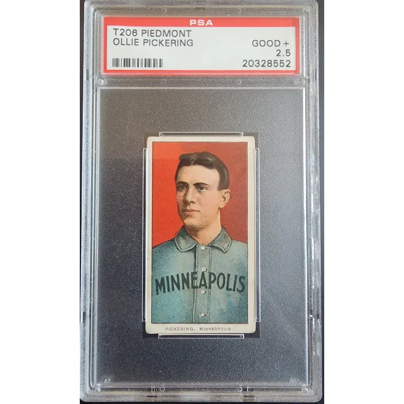 Ollie Pickering 1909-11 T206 Piedmont  350/25 PSA 2.5 Good+