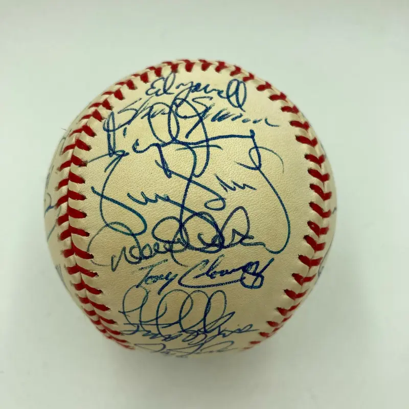 1999 NY Yankees World Series Champs Team Signed Baseball Derek Jeter JSA COA
