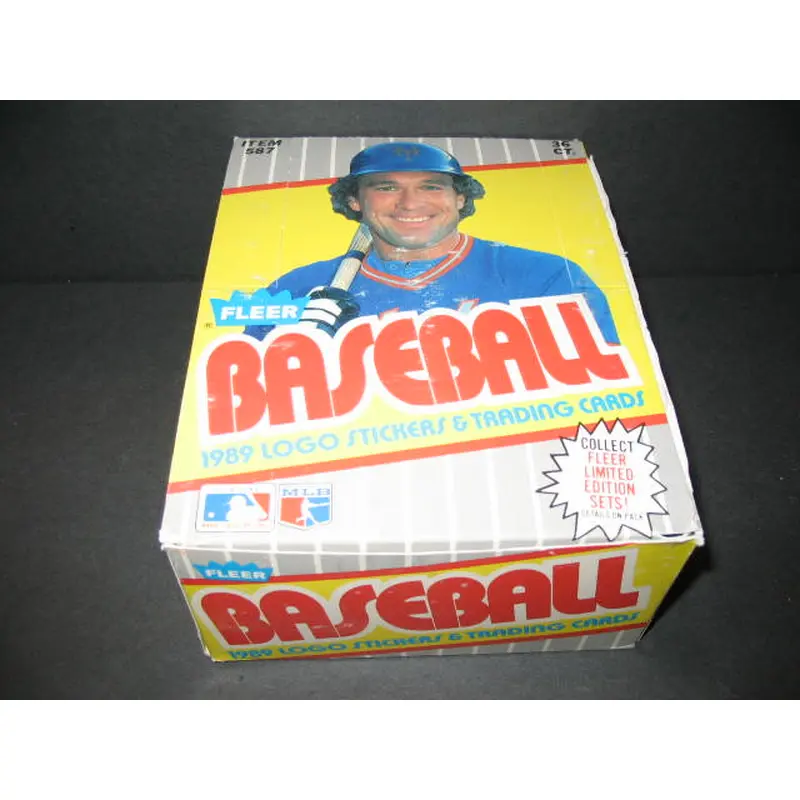 1989 Fleer Baseball Unopened Wax Box