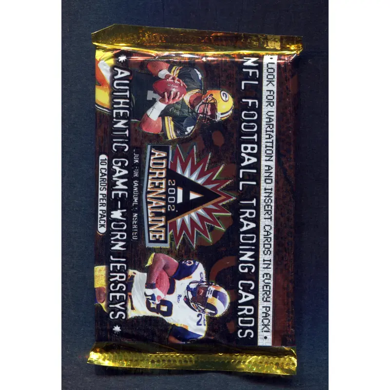 2002 Pacific Adrenaline Football Unopened Pack (10)