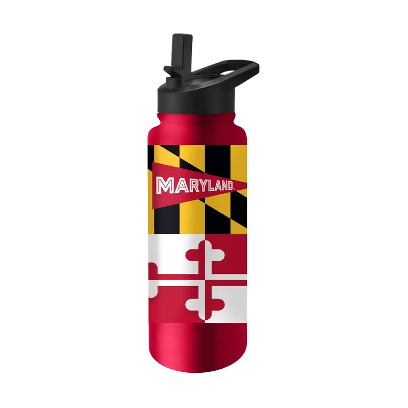 Maryland Flag 34oz Quencher Bottle