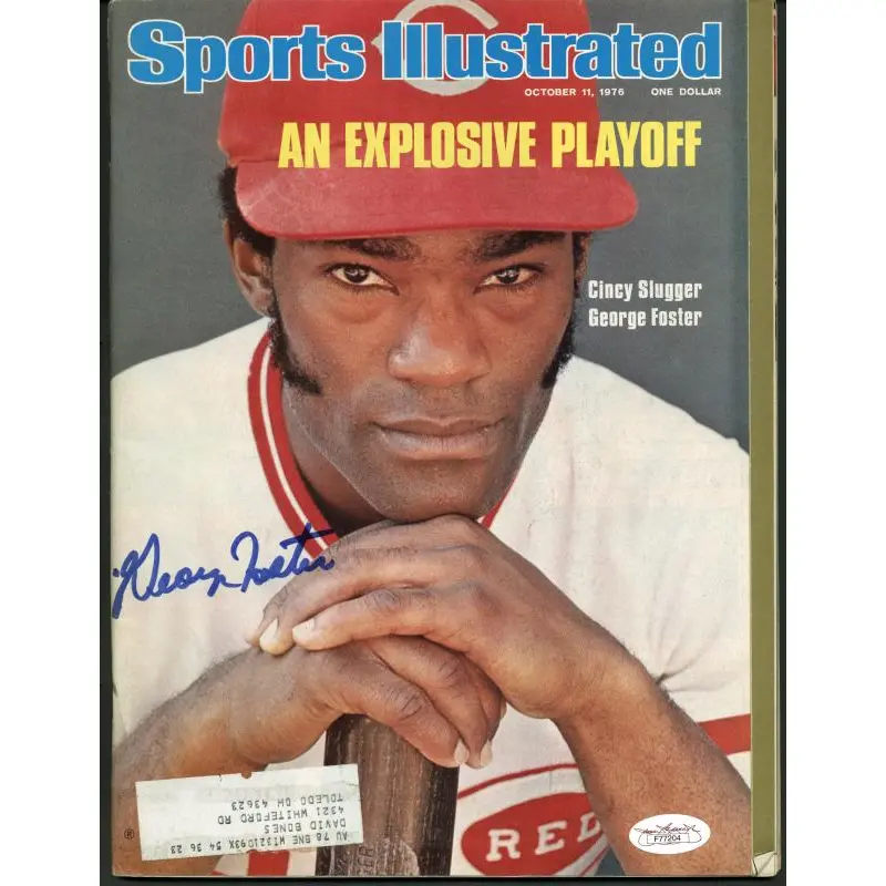 Reds George Foster Authentic Signed Sports Illustrated 1976 JSA #F77204