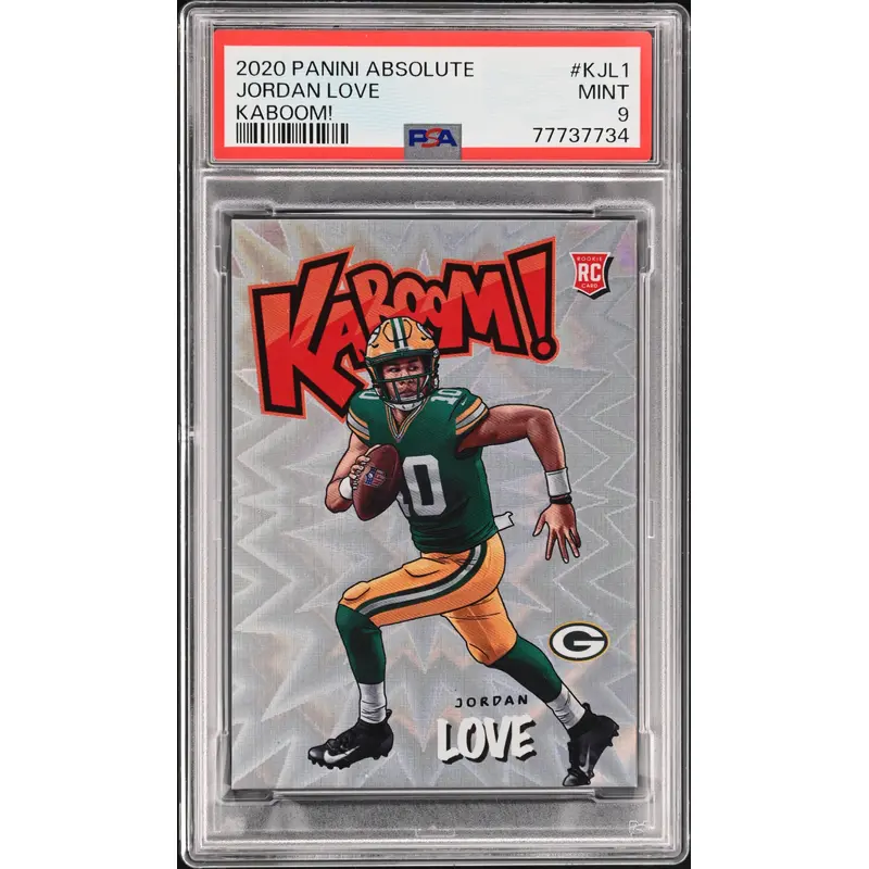 Jordan Love 2020 Panini Absolute Kaboom PSA 9 Mint 7734